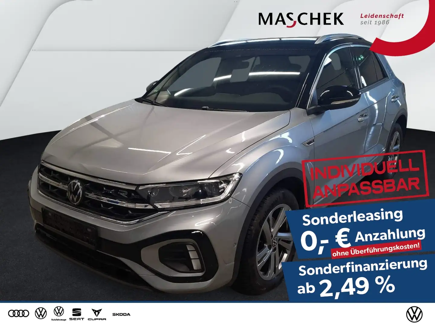 Volkswagen T-Roc R-Line 1.5 TSI Sonderleasing! AHK Navi RearView Schwarz - 1