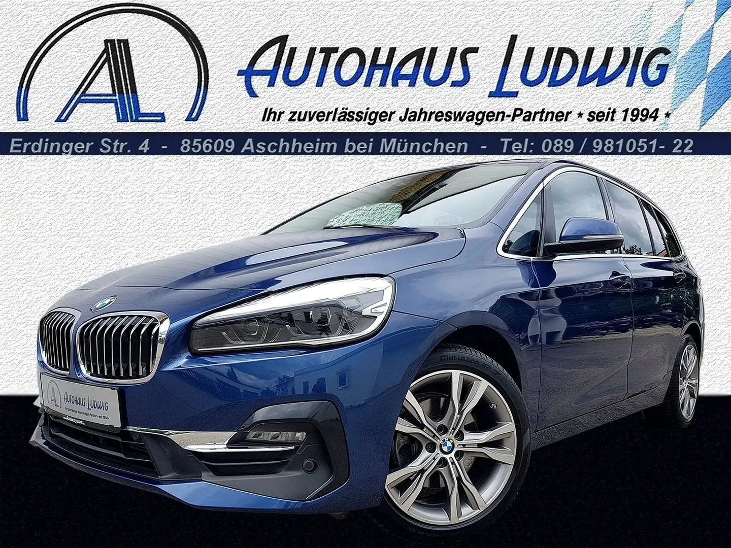 BMW 218 iA Gran Tourer*Luxury*7-Sitze*AHK*Leder*NP:51.035 Bleu - 1