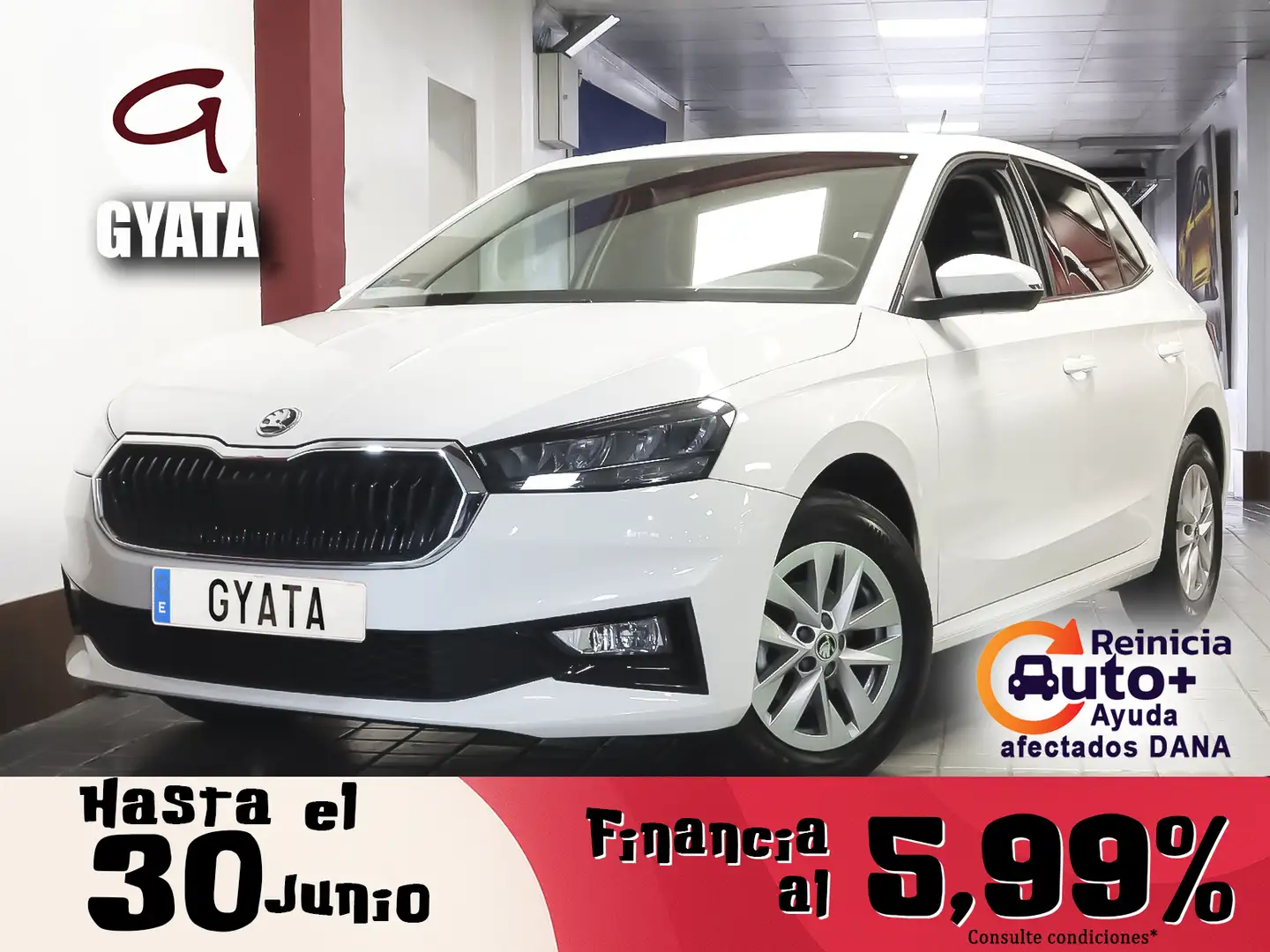 Skoda Fabia 1.0 MPI Ambition 59kW Blanc - 1