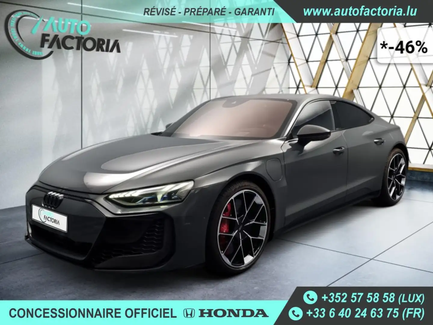 Audi RS e-tron GT -46% 500kw 680cv 4x4+CARBON+CUIR+CERAMIC Grijs - 1