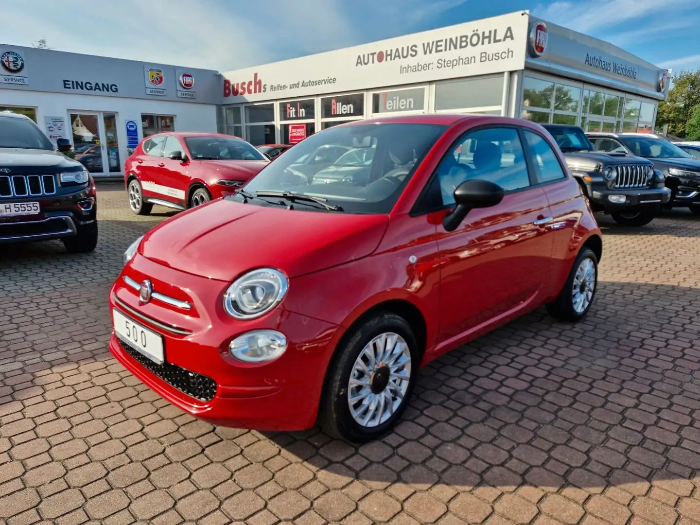 Fiat 500 LM Felgen 7" Touchscreen Rot - 1