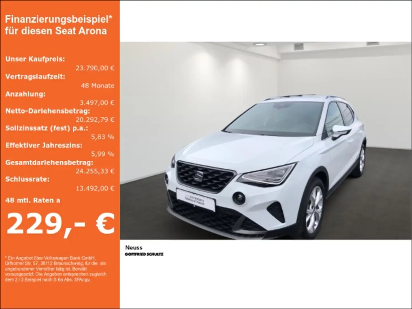SEAT Arona FR TSI DSG KAMERA SITZHZG EPH NAVI APP Weiß - 1