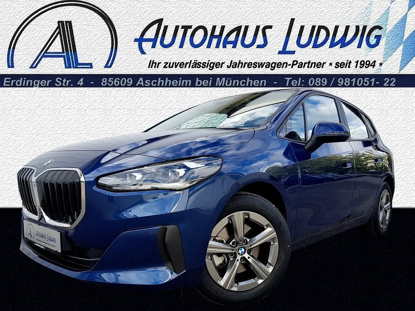 BMW 218 d Active Tourer Aut. 7G-DKG*AHK*LCI*Widescreen Azul - 1