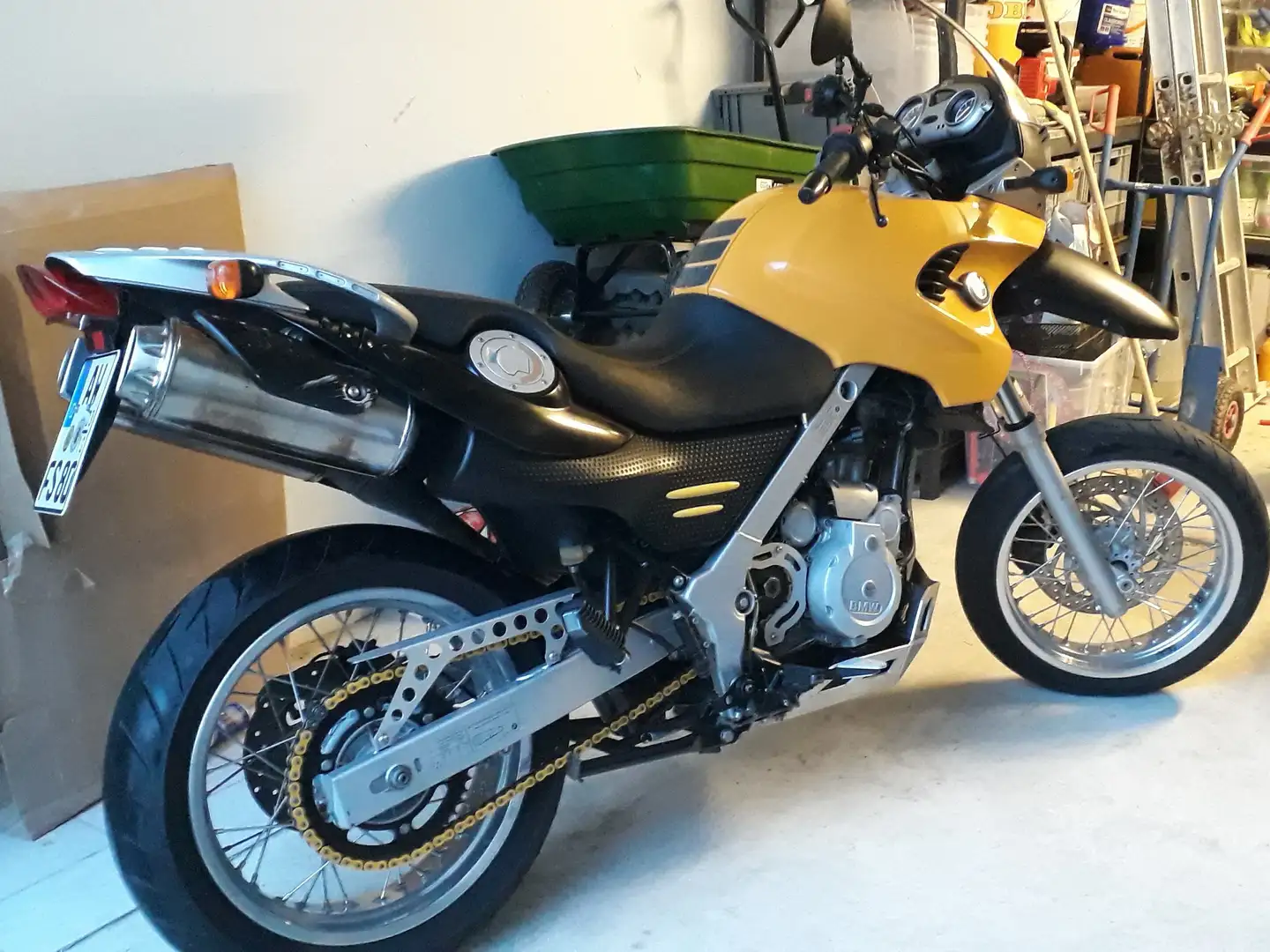 BMW F 650 GS BMW F650 GS (Model R13) mit SuperMoto Umbau Sárga - 1