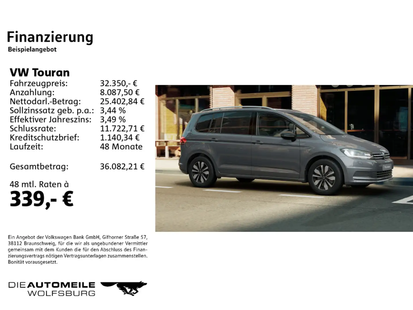 Volkswagen Touran 1.5 TSI DSG Goal Matrix/ACC/AHK/7.Sitze Grau - 2