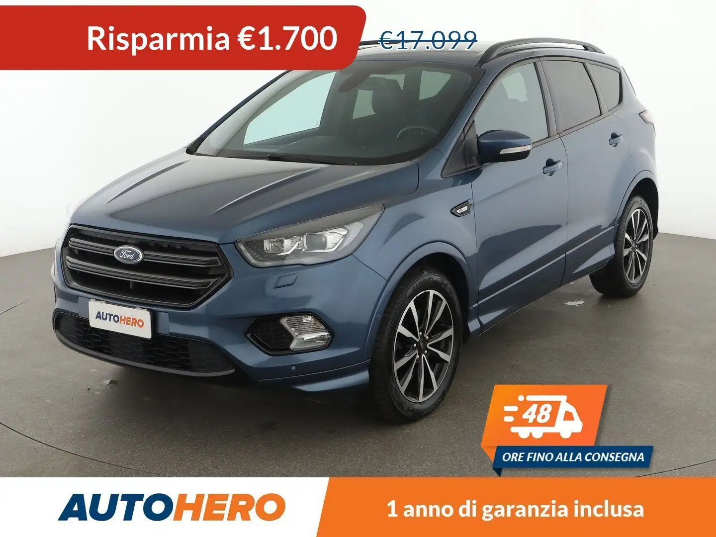 Ford Kuga 2.0 TDCi ST-Line 150 CV  4WD Bleu - 1