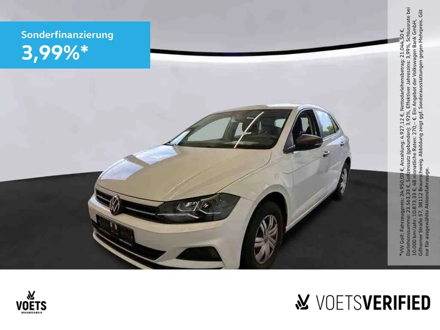 Volkswagen Polo VI Trendline 1.0 TSI AHK+ISOFIX+FrontAssist Weiß - 1