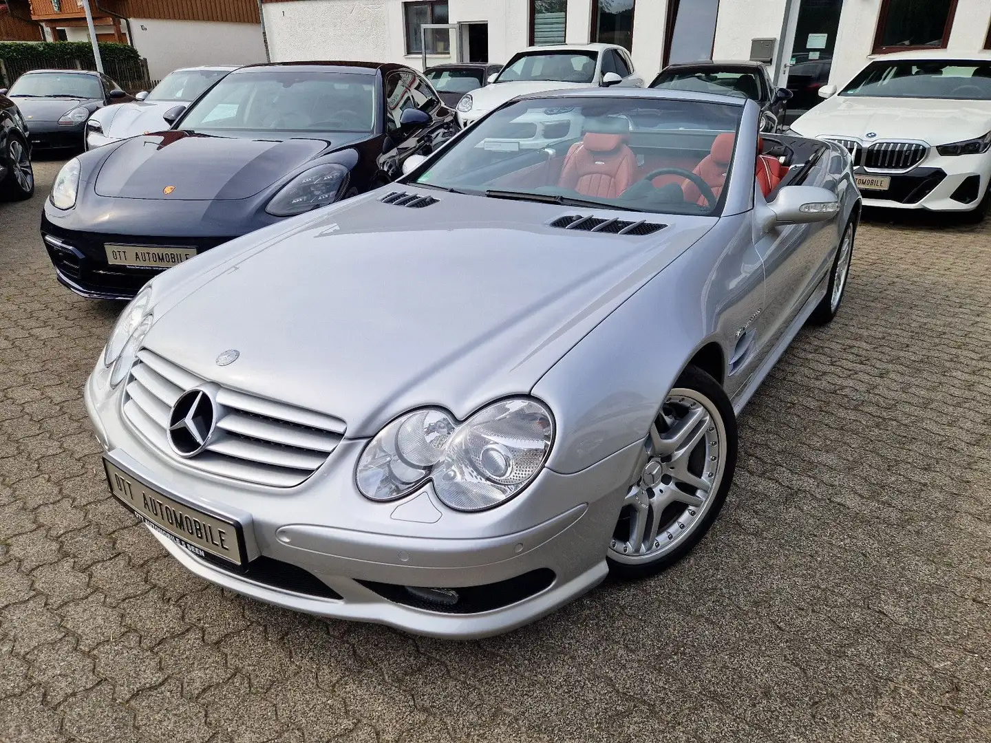 Mercedes-Benz SL 55 AMG "TRAUMZUSTAND" 1.HAND,SCHECKHEFT,BRD Silver - 1