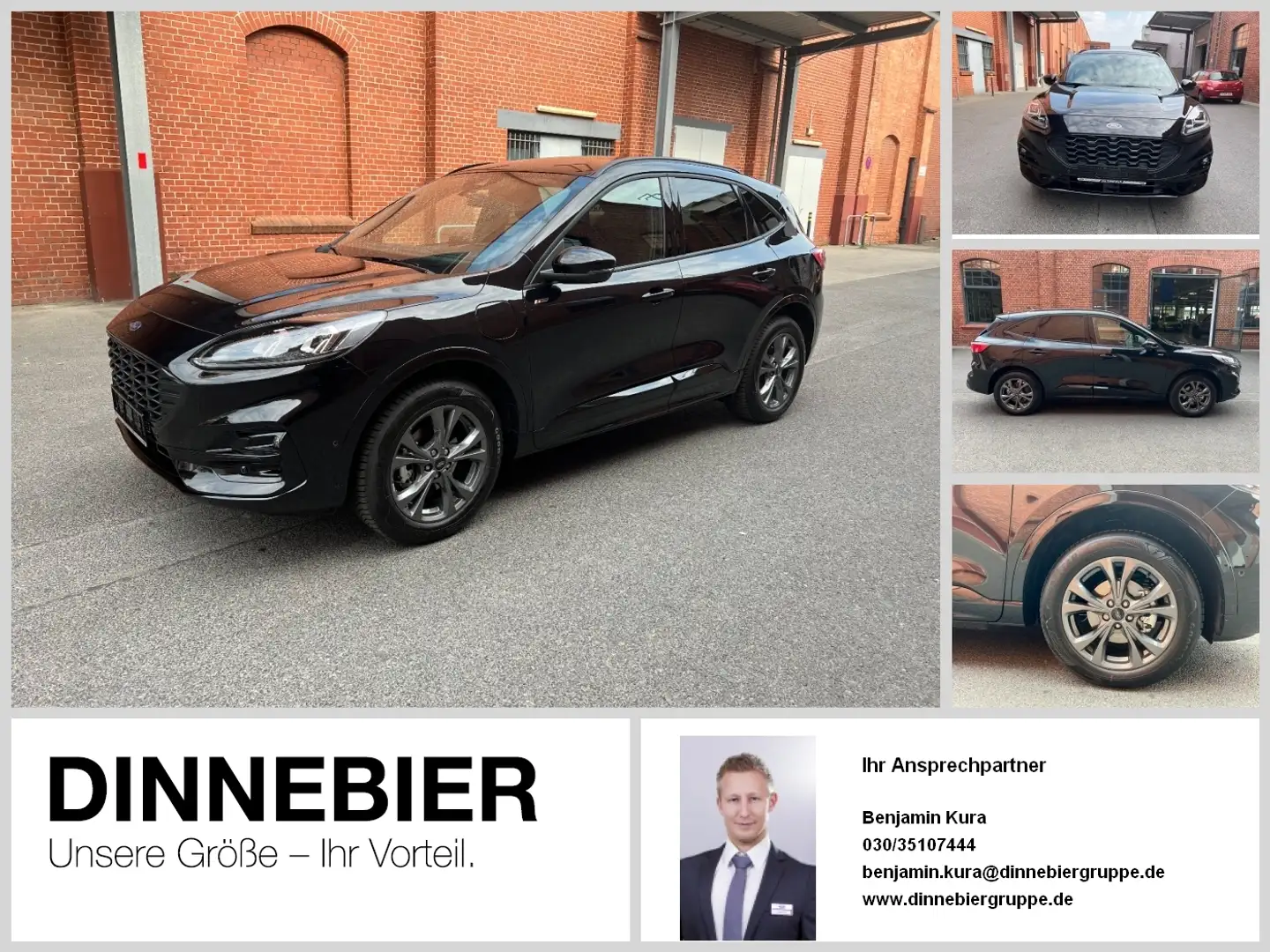 Ford Kuga ST-Line X LED+Navi+Kamera+Winterpaket Zwart - 1