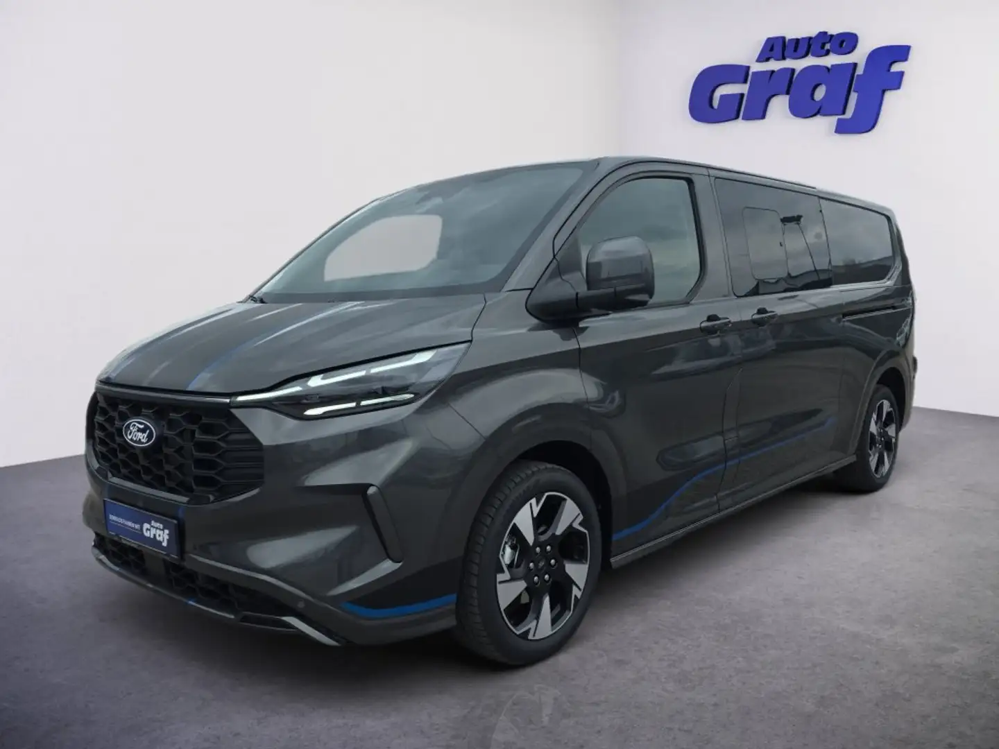 Ford E-Transit Transit Custom Kasten DK Sport 2,0 EcoBlue L2H1 320 AWD Grau - 1