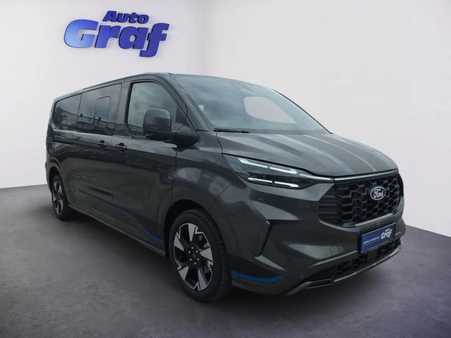 Ford E-Transit Transit Custom Kasten DK Sport 2,0 EcoBlue L2H1 320 AWD Grau - 2