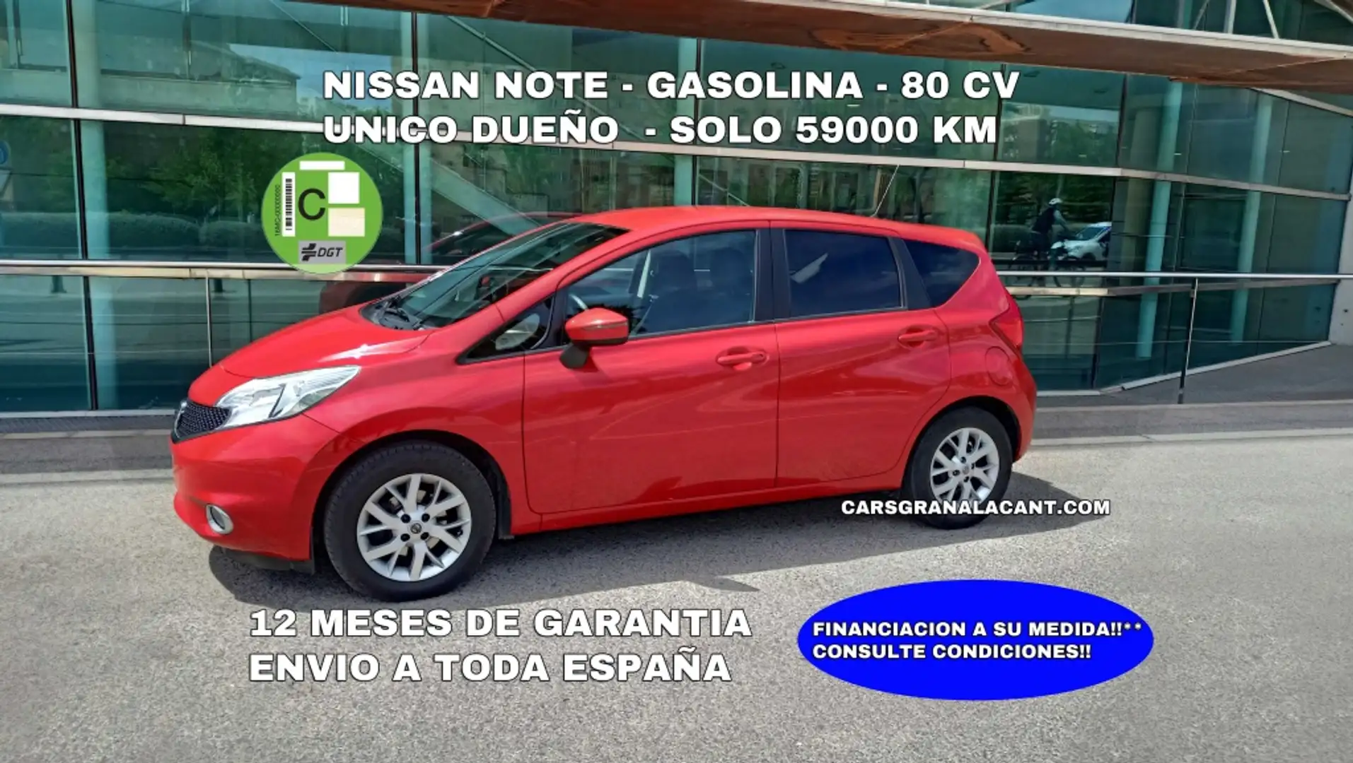 Nissan Note 1.2 Visia Czerwony - 1
