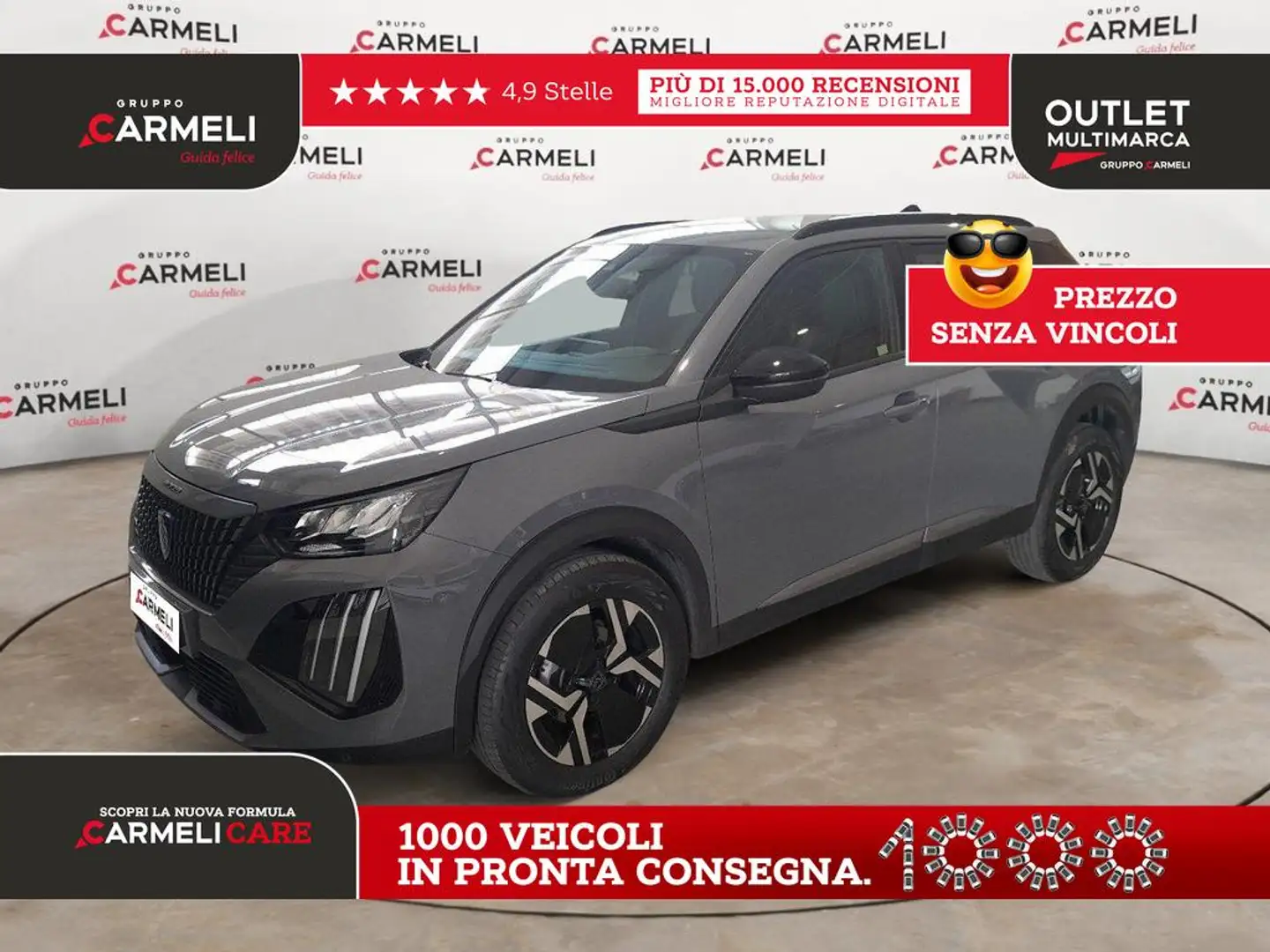 Peugeot 2008 1.2 puretech Allure s&s 100cv Gris - 1