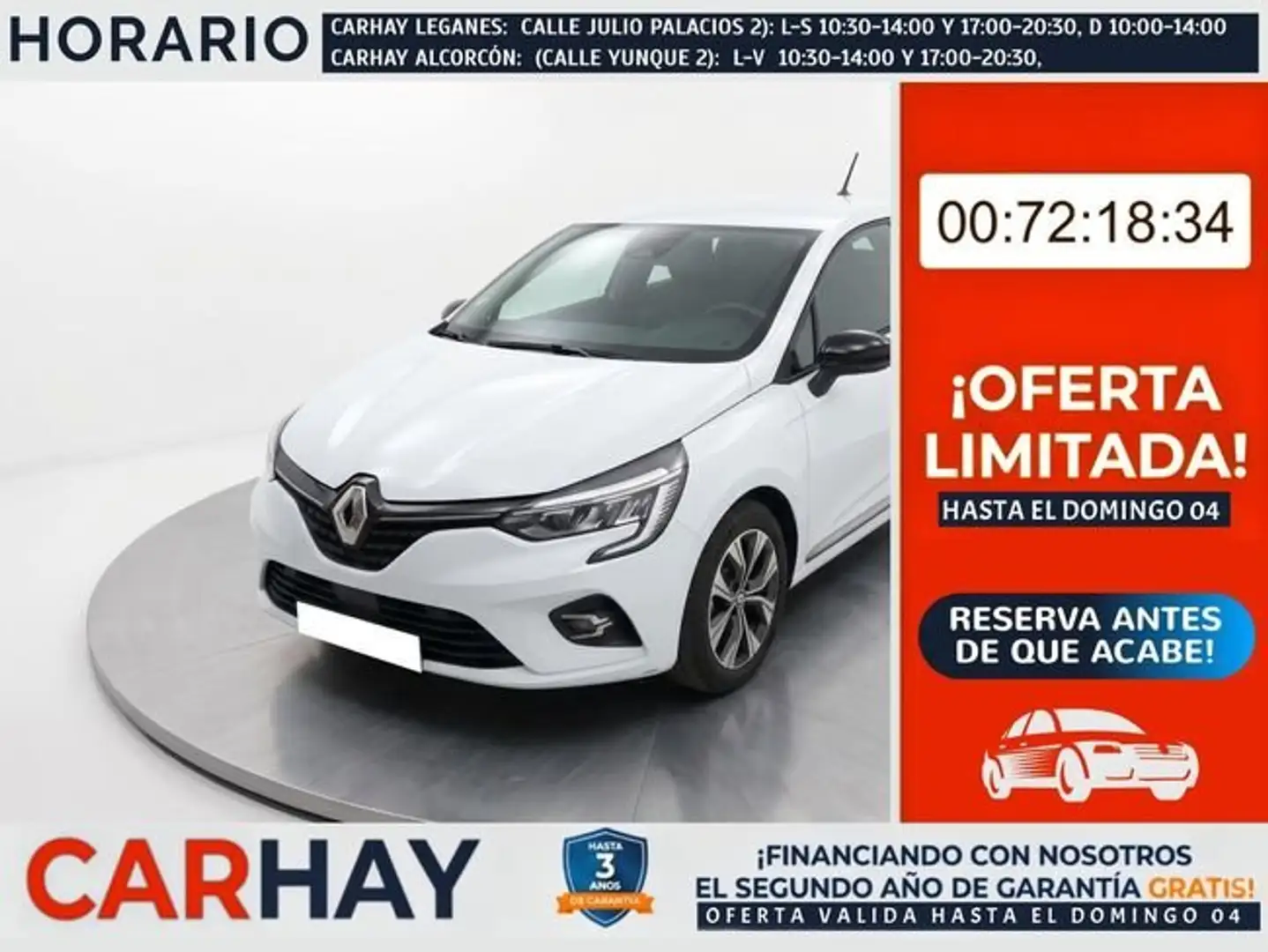 Renault Clio Intens SCE 49 kW (67CV) Blanco - 1