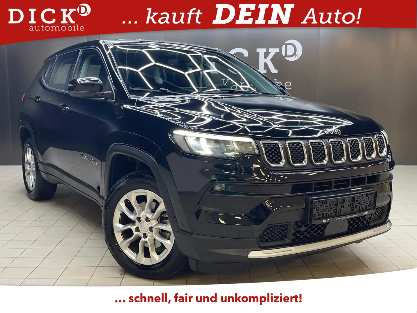 Jeep Compass Altitude LEDER+NAVI+LED+SHZ+ACC+360°+DAB Black - 1
