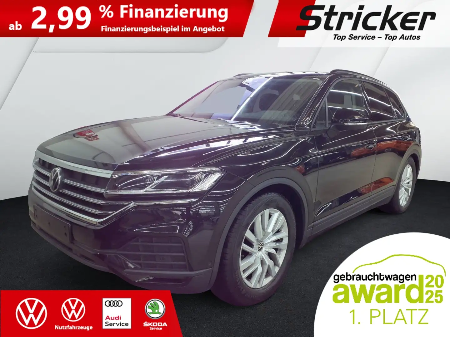 Volkswagen Touareg 3.0 TDI 483.-ohne Anzahlung AHK Navi Kamera Schwarz - 2