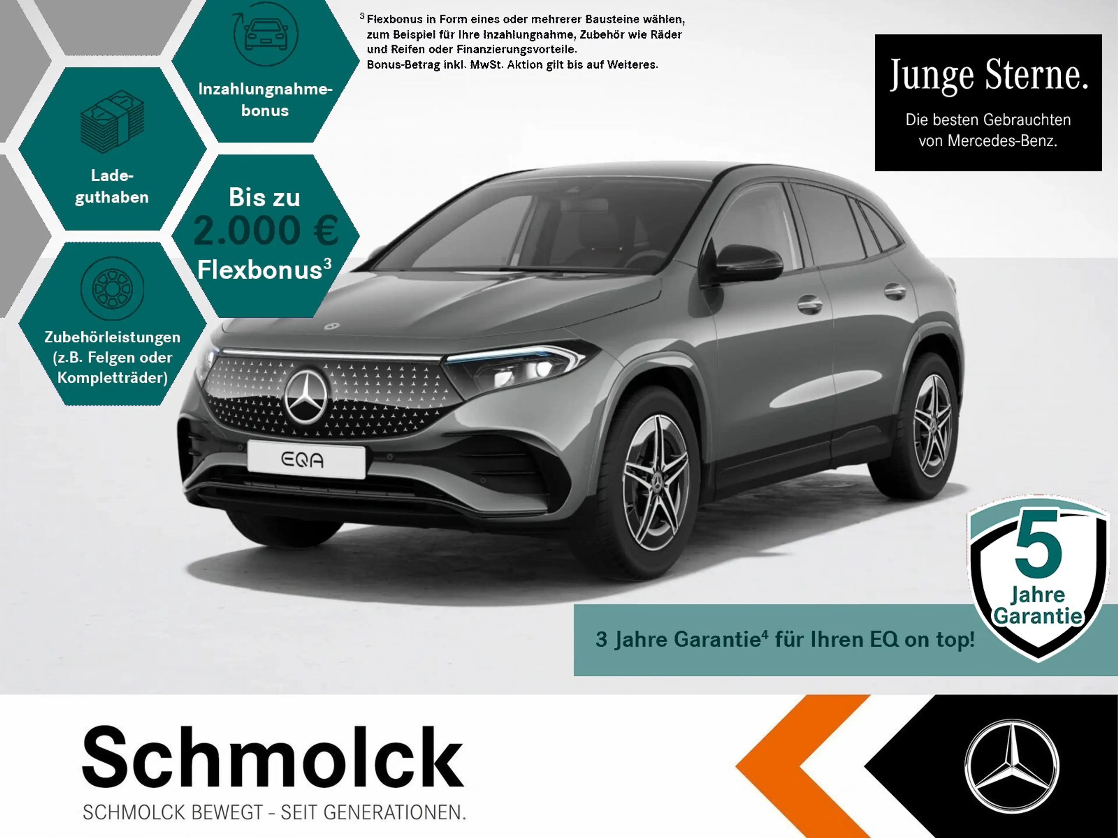 Mercedes-Benz EQA 250 + AMG+LED+KYLS+NGHT+DSTR+TOTW+SPUR+18"AMG