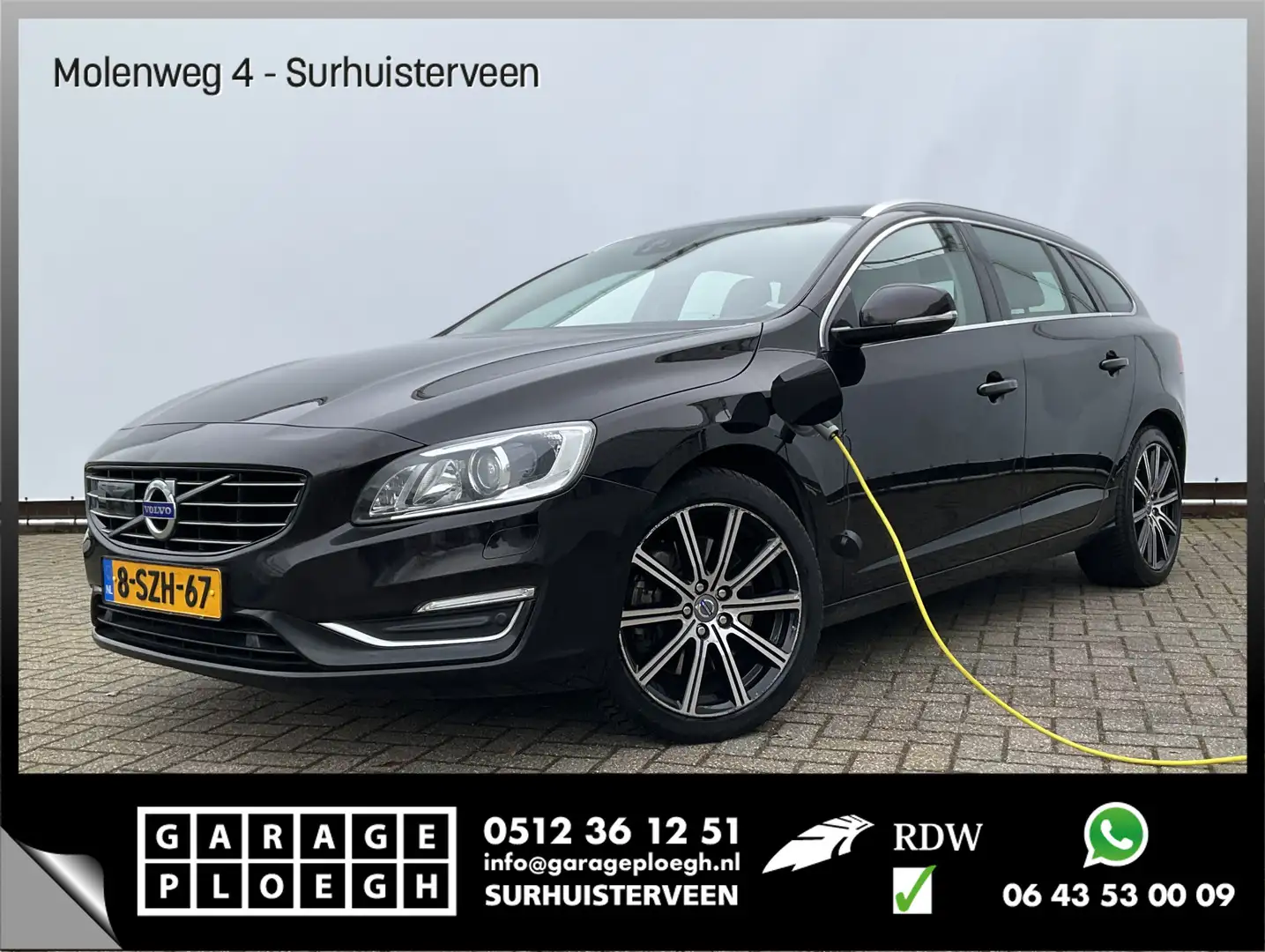 Volvo V60 2.4 D6 AWD Plug-In Adapt.Cruise Summum PHEV Driver Nero - 1