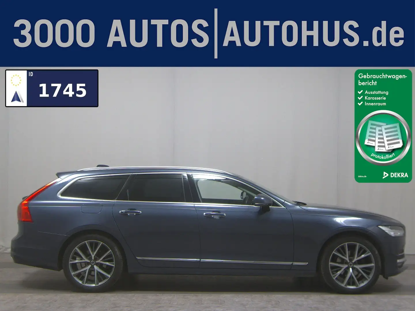 Volvo V90 D4 Inscription Leder Navi LED RfK DAC Blau - 1