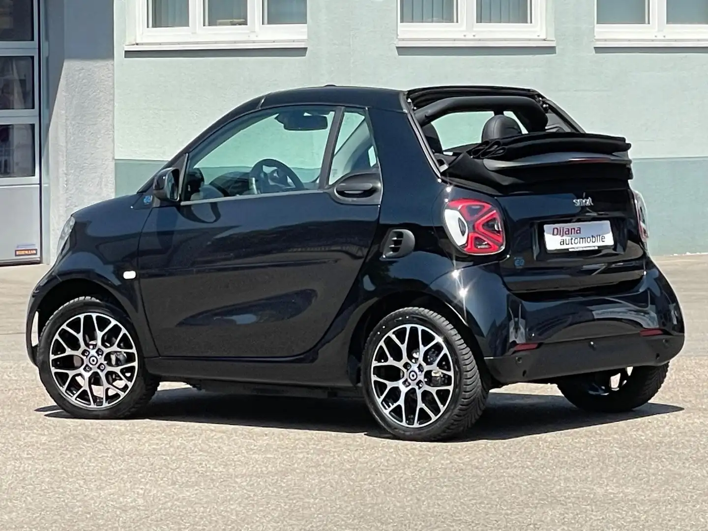 smart forTwo Cabrio EQ Prime Leder LED Kamera 22kw TOP Zwart - 2
