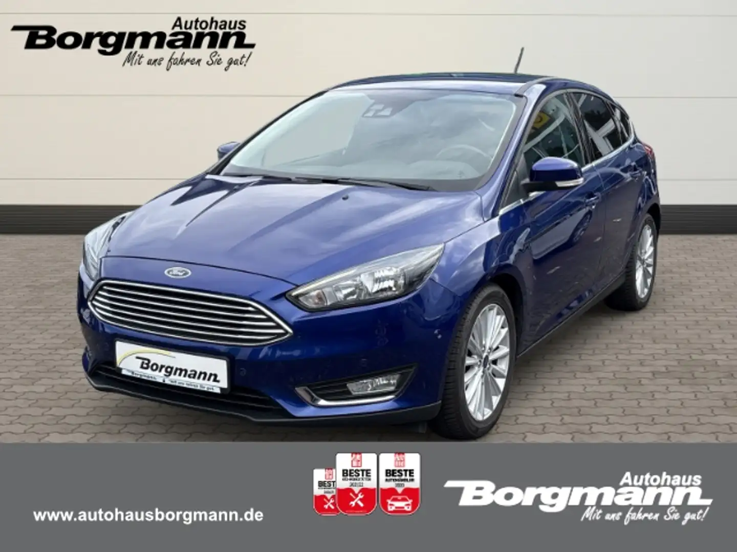 Ford Focus Titanium EcoBoost 1.0 Tempomat - Garantie - Klima Bleu - 1