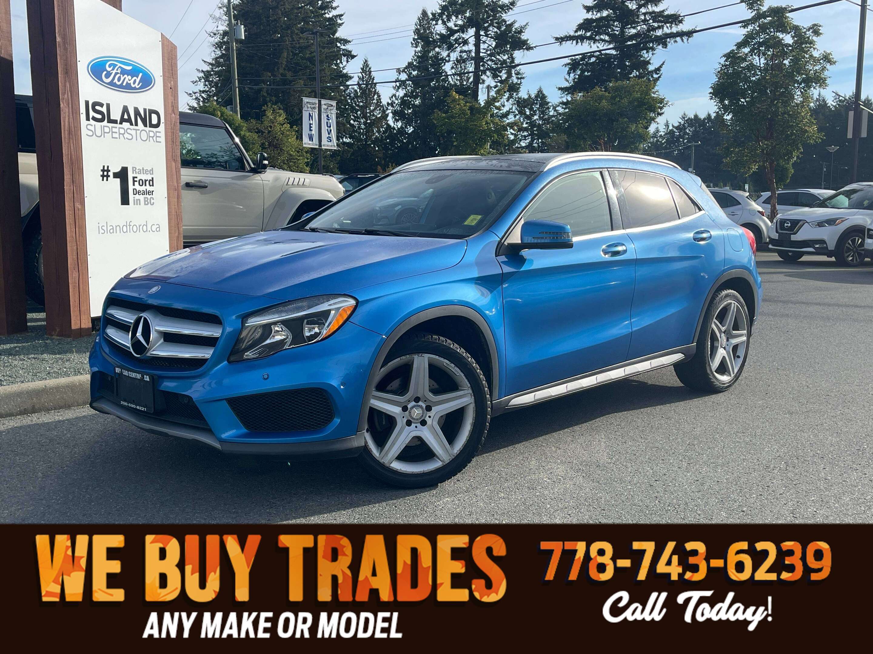 Blue 2015 Mercedes-Benz GLA SUV / Crossover All-Wheel Drive Automatic