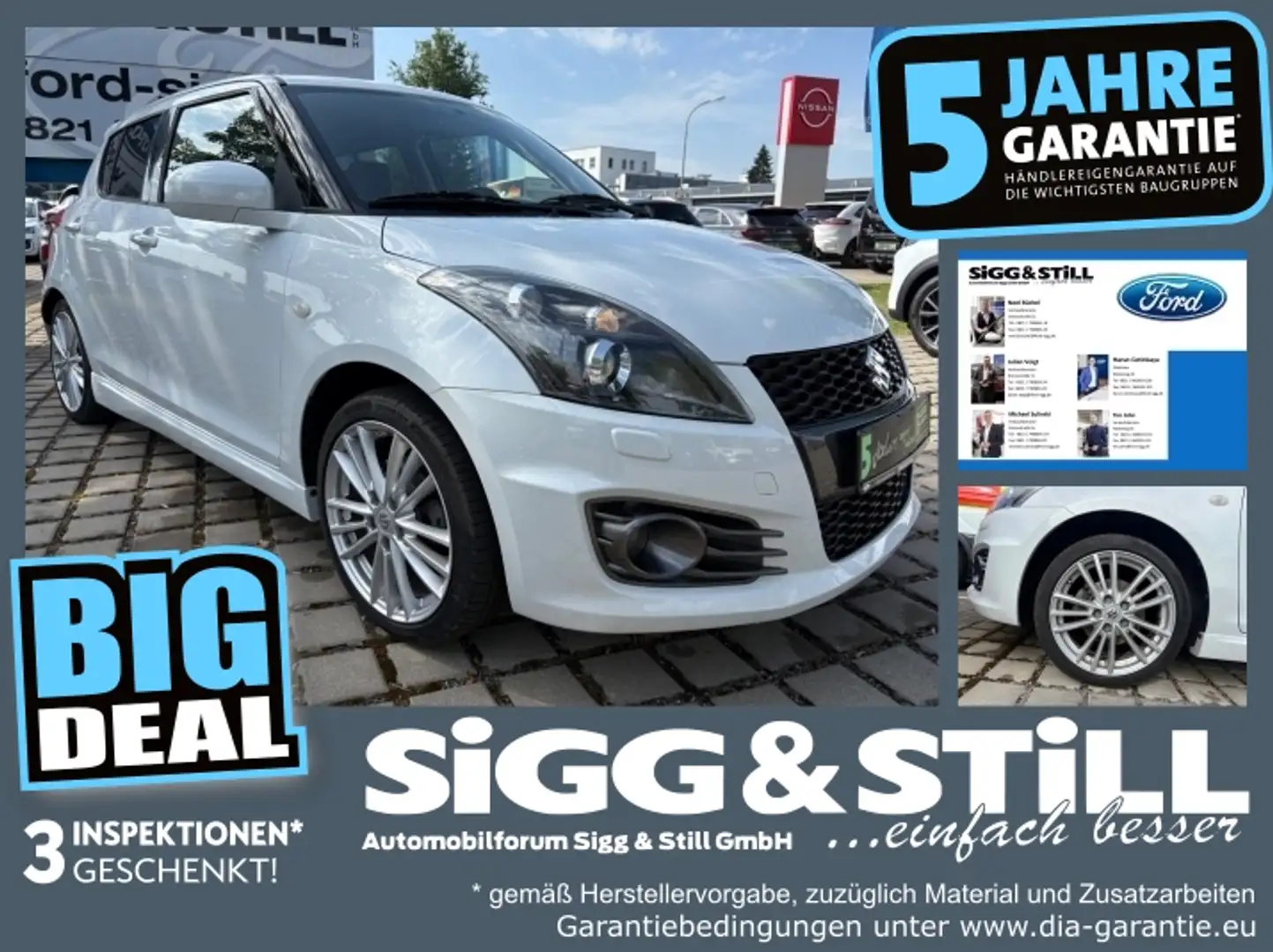 Suzuki Swift 1.6 Sport *BI-XEN*KLIMAAUT*LM17*SHZ*TEMP* bijela - 1