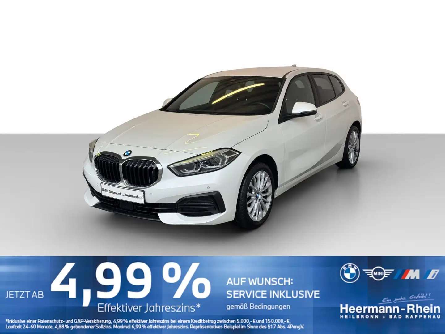 BMW 118 i 5-trg.(F40) LiveCock.LED.Klimaaut.SHZ.PDC. Weiß - 2