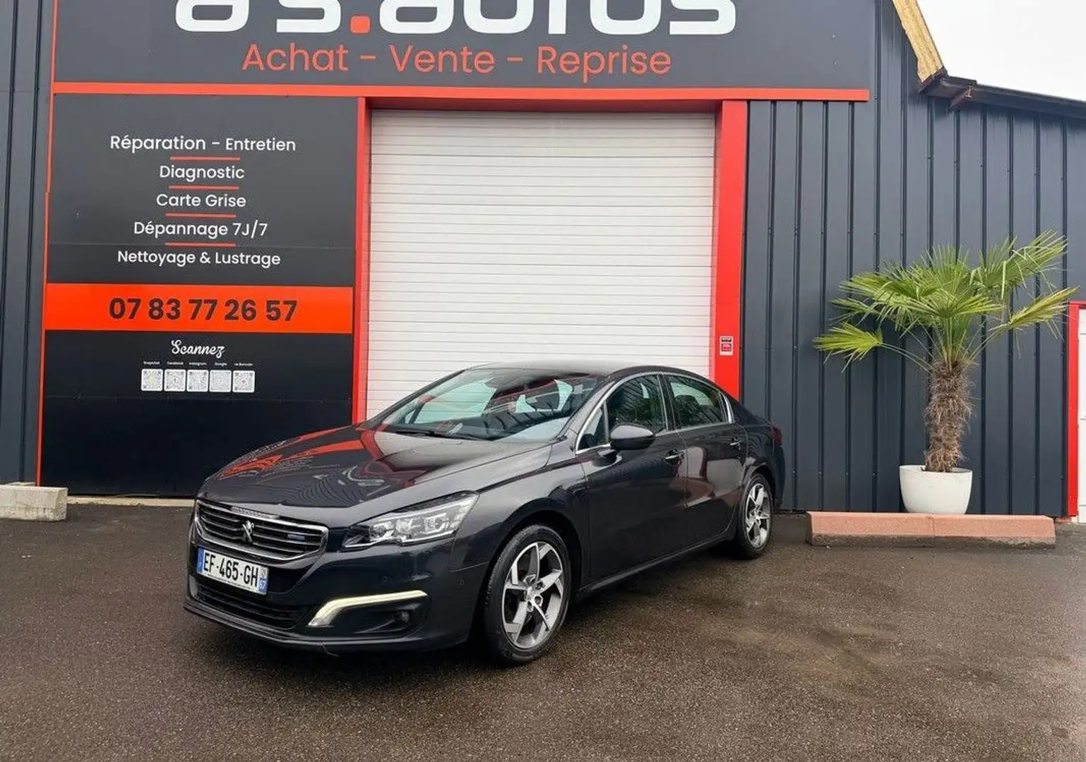 Peugeot 508 2.0 BLU HDI 180 CV GT BOITE AUTO AFFICHAGE TÊTE HAUTE- GPS- PHARE LED CUIR Blau - 1