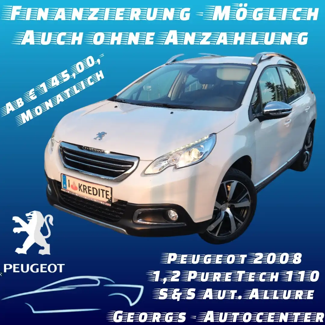 Peugeot 2008 1,2 PureTech 110 S&S Aut. Allure Weiß - 1
