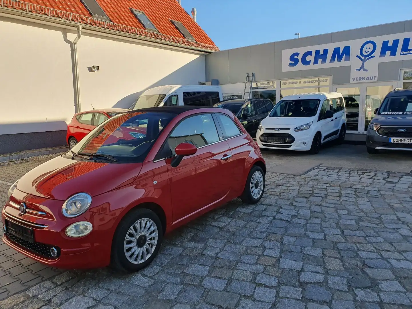 Fiat 500C Lounge Klima Sitzheizung Navi Červená - 1