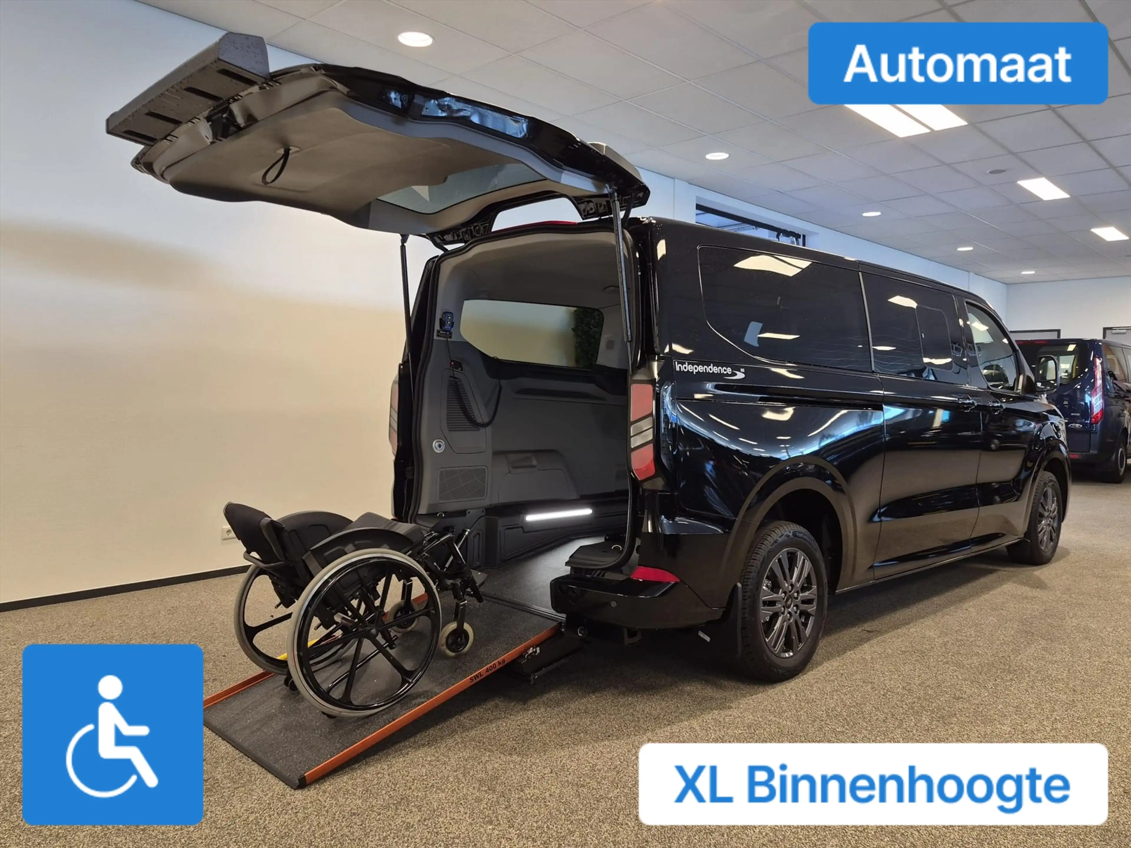Ford Tourneo Custom L2H1 Rolstoelbus Bodemverlaging XXL 147cm — photo 2