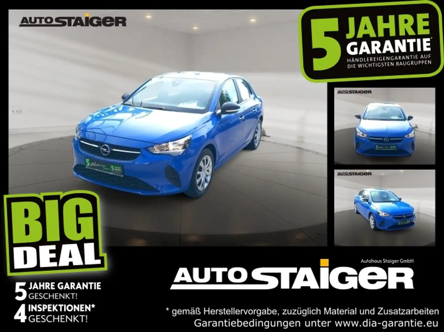 Opel Corsa F 1.2 Edition Klimaanlage, Bluetooth Blau - 1