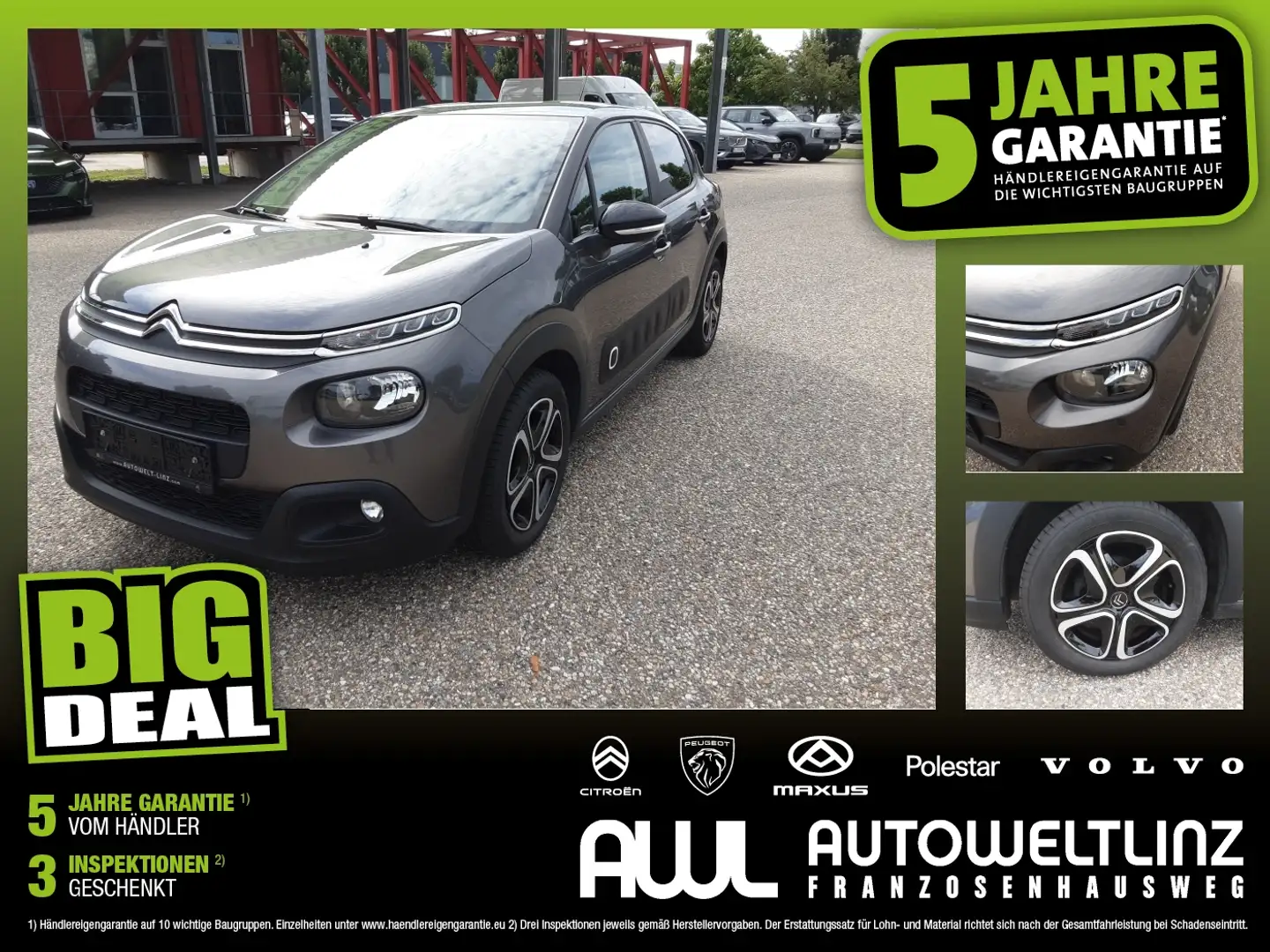 Citroen C3 PureTech 68 Feel Grau - 1