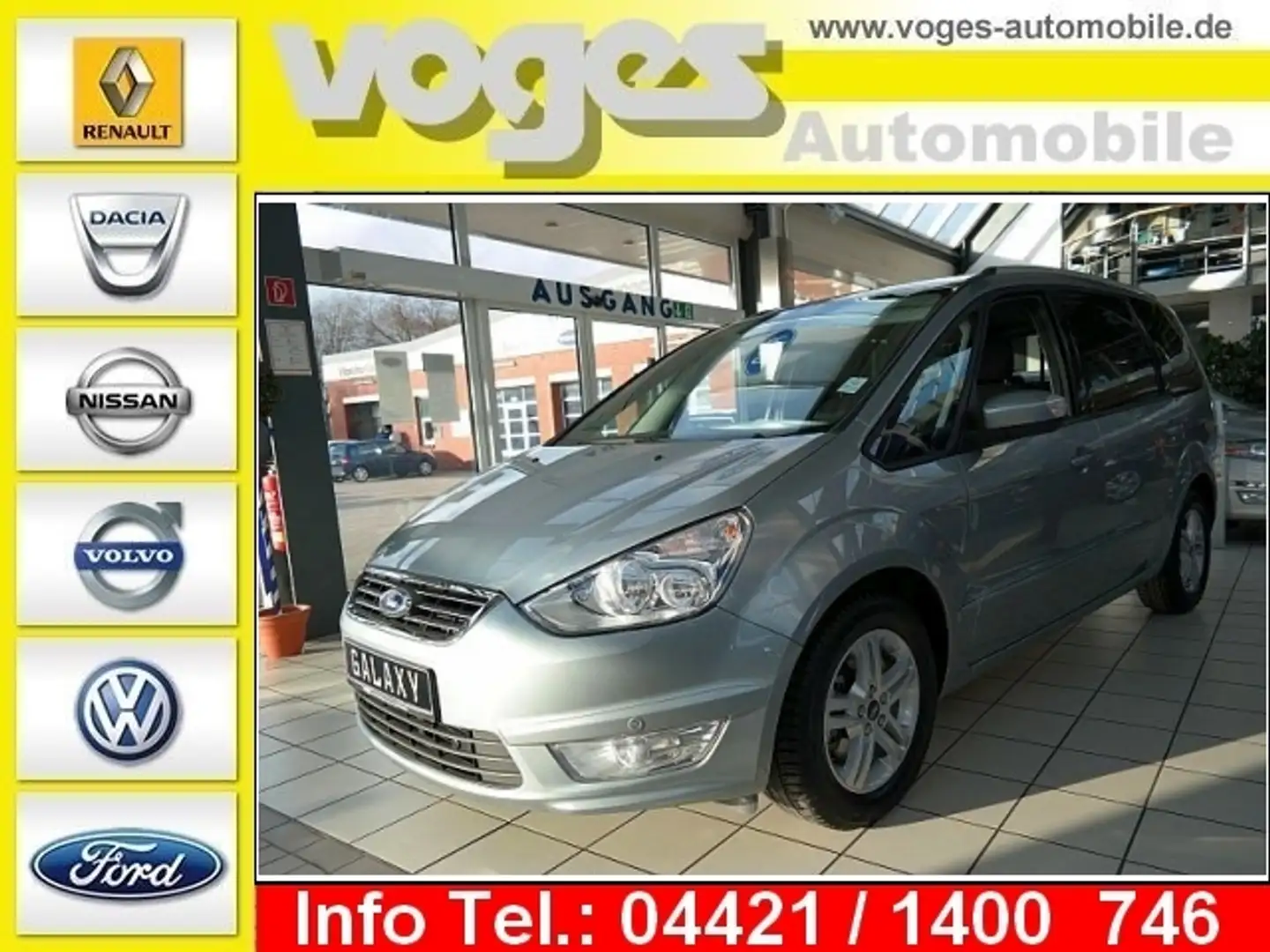 Ford Galaxy 2.0 TDCi DPF Business Edition Silber - 1