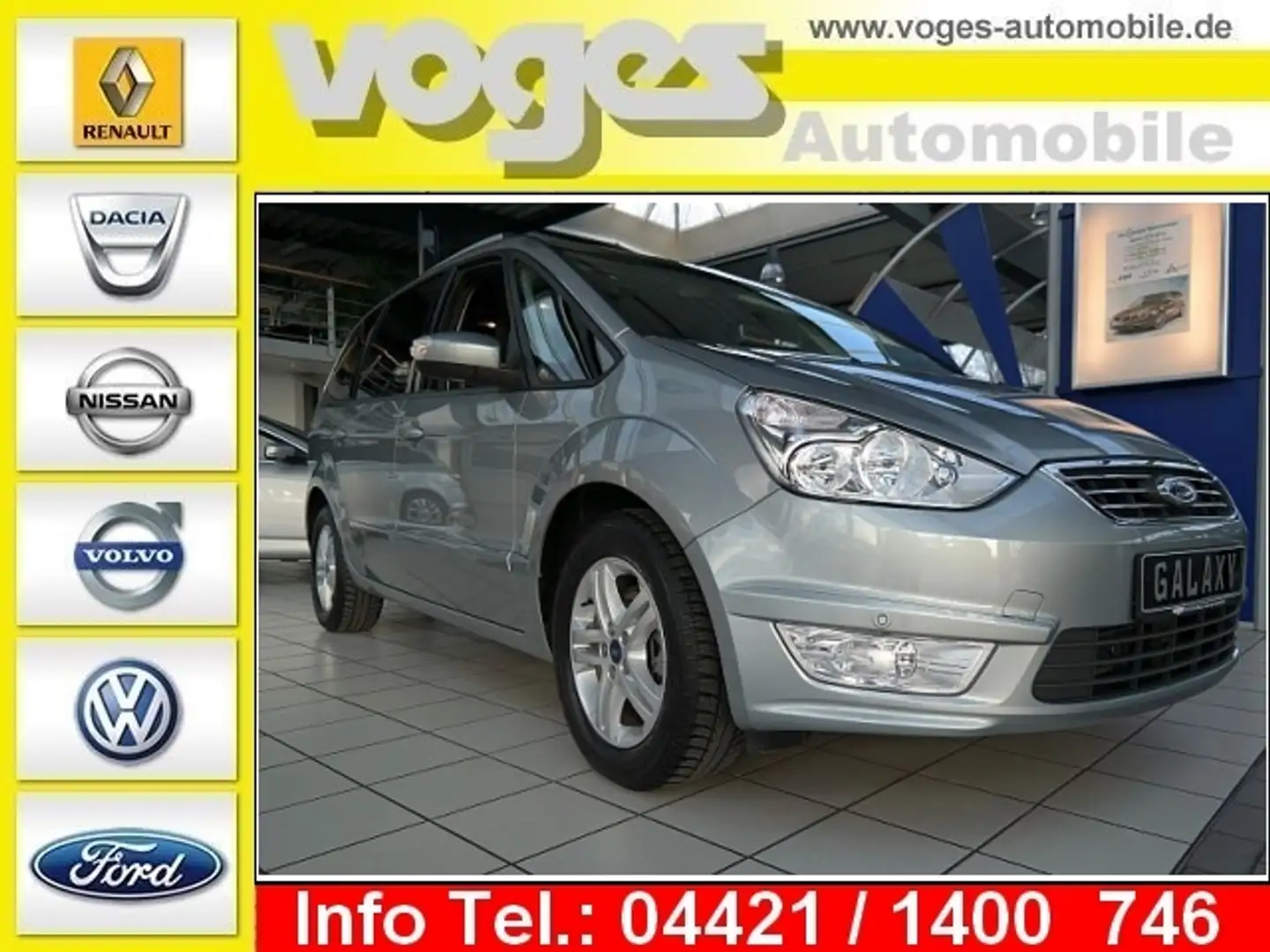 Ford Galaxy 2.0 TDCi DPF Business Edition Silber - 2