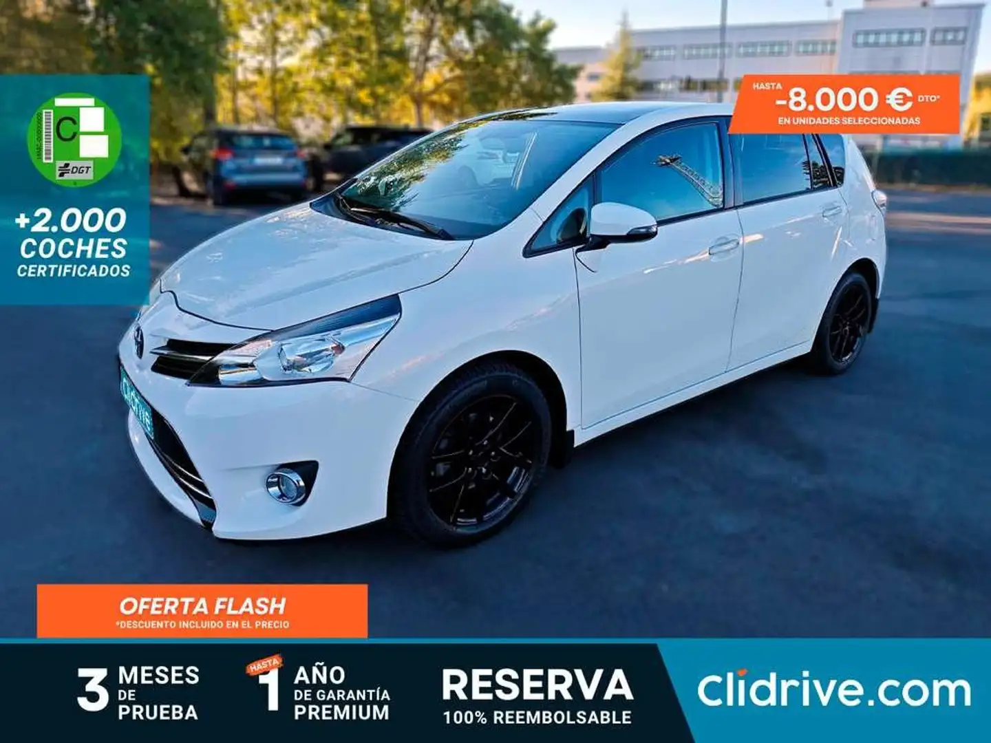 Toyota Verso 130 Advance 5pl. Blanco - 1