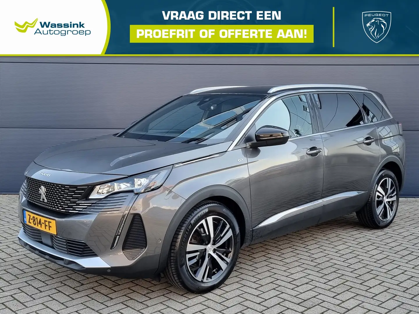 Peugeot 5008 1.6 Turbo 180pk GT-Line Automaat | Navigatie | Cam Grijs - 1