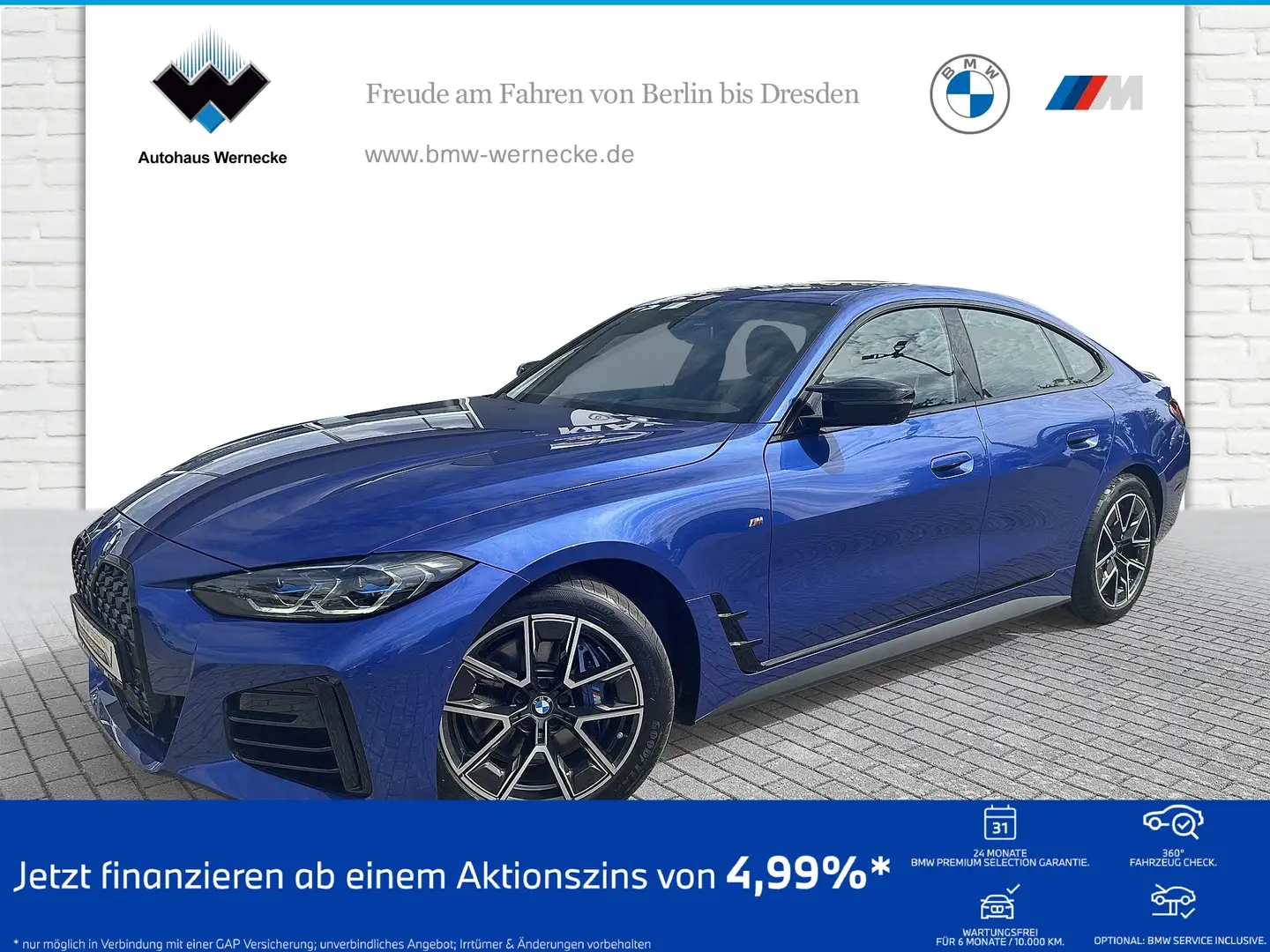 BMW 440 M440i Gran Coupé HK HiFi DAB GSD Komfortzg. Shz Blu/Azzurro - 1