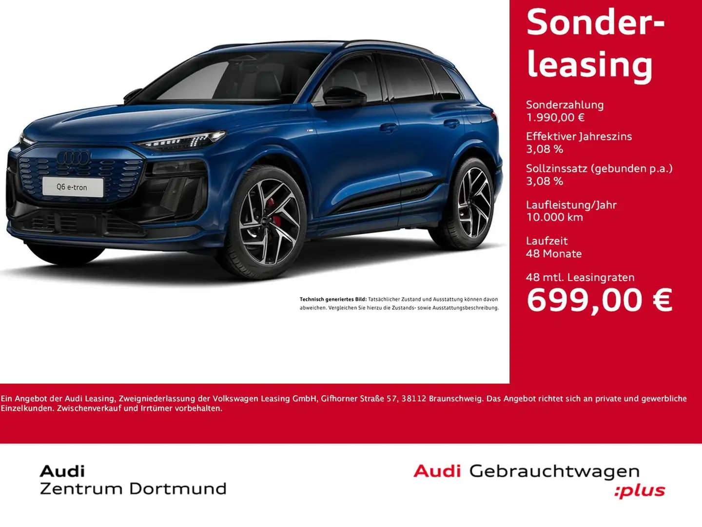 Audi Q6 e-tron quattro S LINE WÄRMEPUMPE PANO B&O AHK Blau - 1