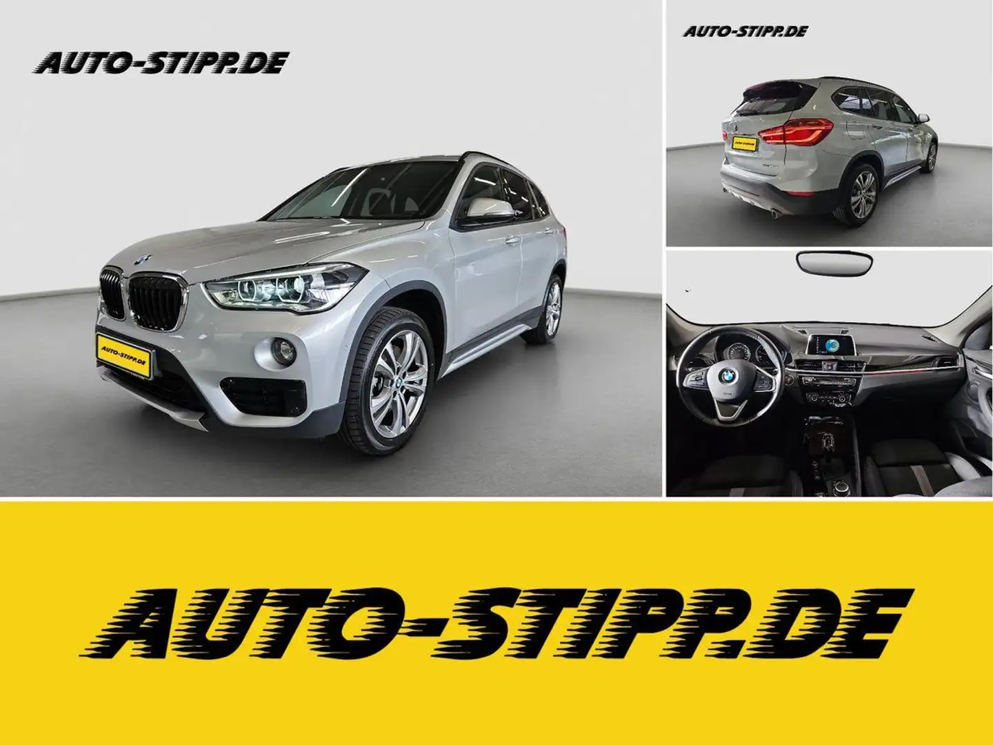 BMW X1 xDrive 20 d Sport Line NAVI RFK AHK LED DAB Silber - 1