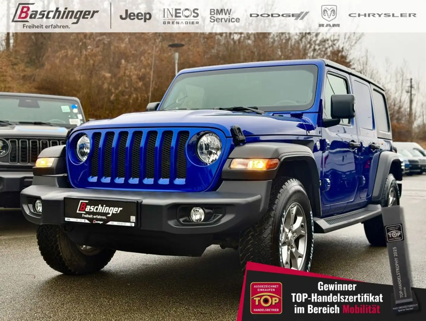 Jeep Wrangler Unlimited LKW 2,2 CRDi Sport Aut. Blau - 1