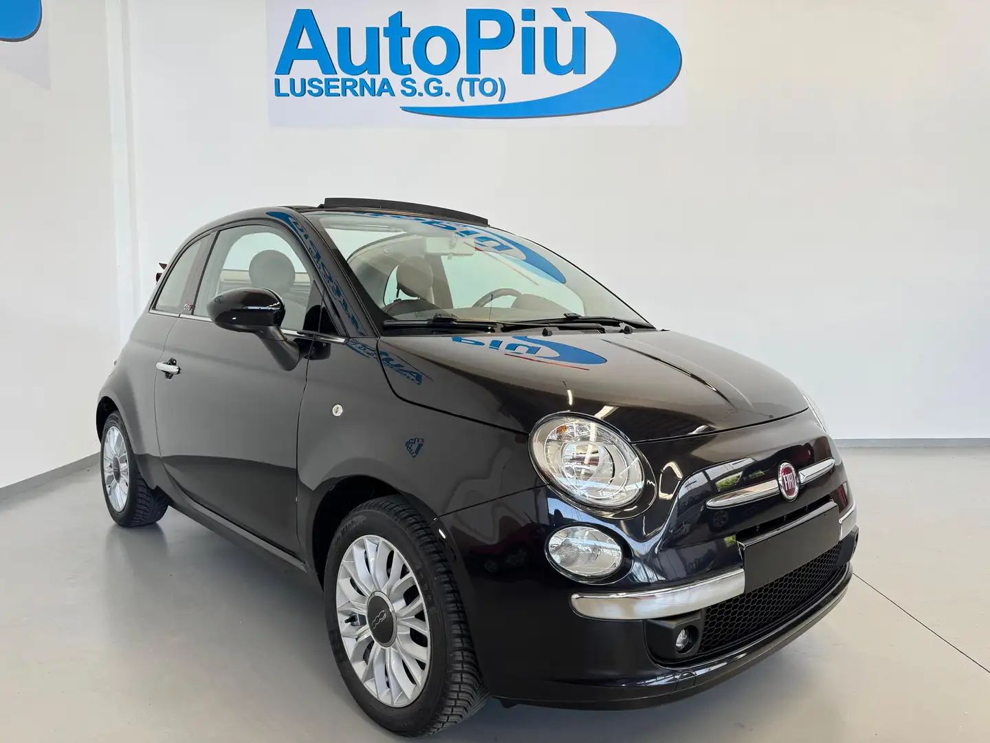 Fiat 500C 500C 1.2 Lounge 69cv E6 Noir - 1
