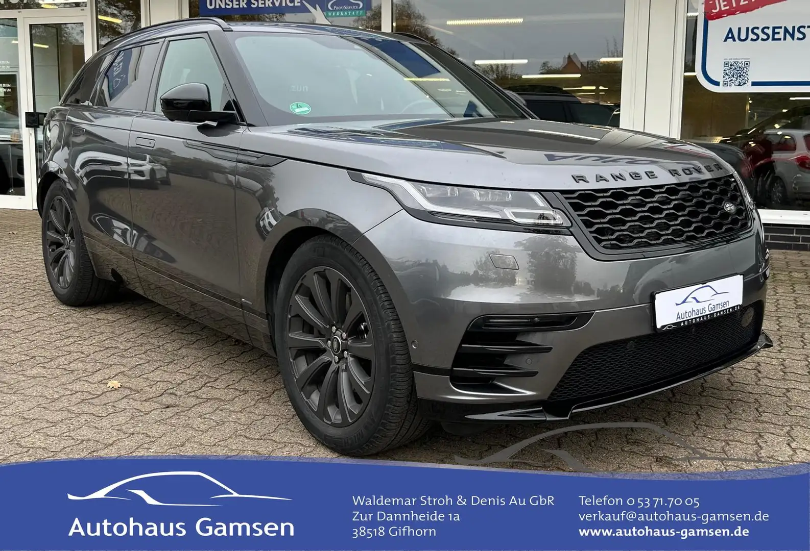 Land Rover Range Rover Velar 3.0d R-Dynamic SE Luft/AHK/Sthzg Grau - 1