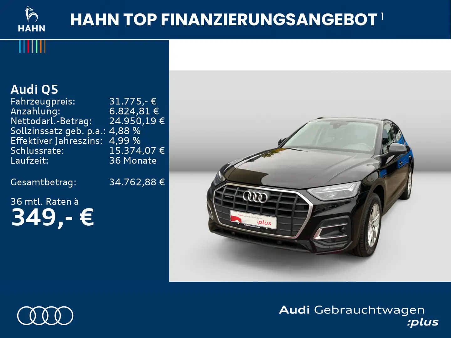 Audi Q5 50TFSIe quattro S-trc AHK PDC Tempo Climatr Schwarz - 2