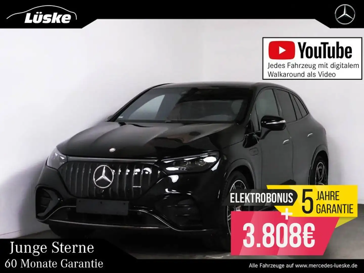 Mercedes-Benz EQE 53 EQE 53 AMG 53 4M+ Night I+II Keramik Pano Sitzklima Schwarz - 1