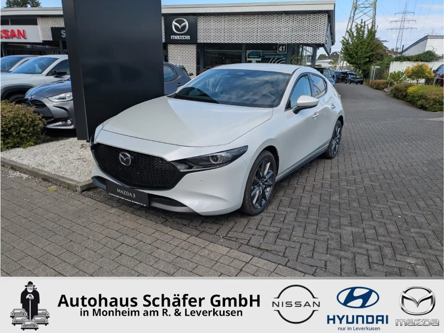 Mazda 3 (2025) EXCLUSIVE-L. e-Skyactiv-G 140PS 6AT HUD Nav Weiß - 1