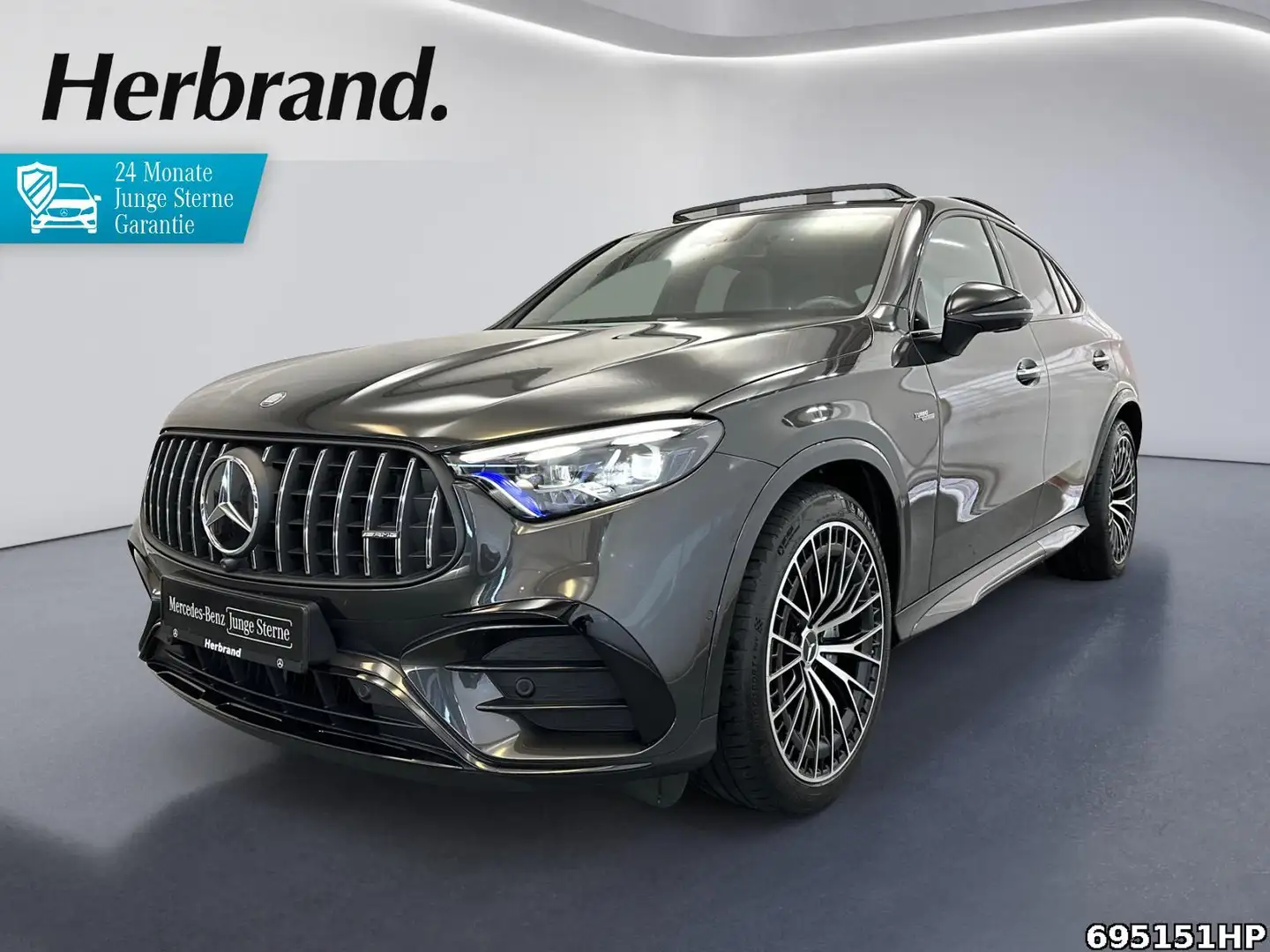 Mercedes-Benz GLC 43 AMG 4M Night Pano 360°AHK Burmester21LM Grau - 1