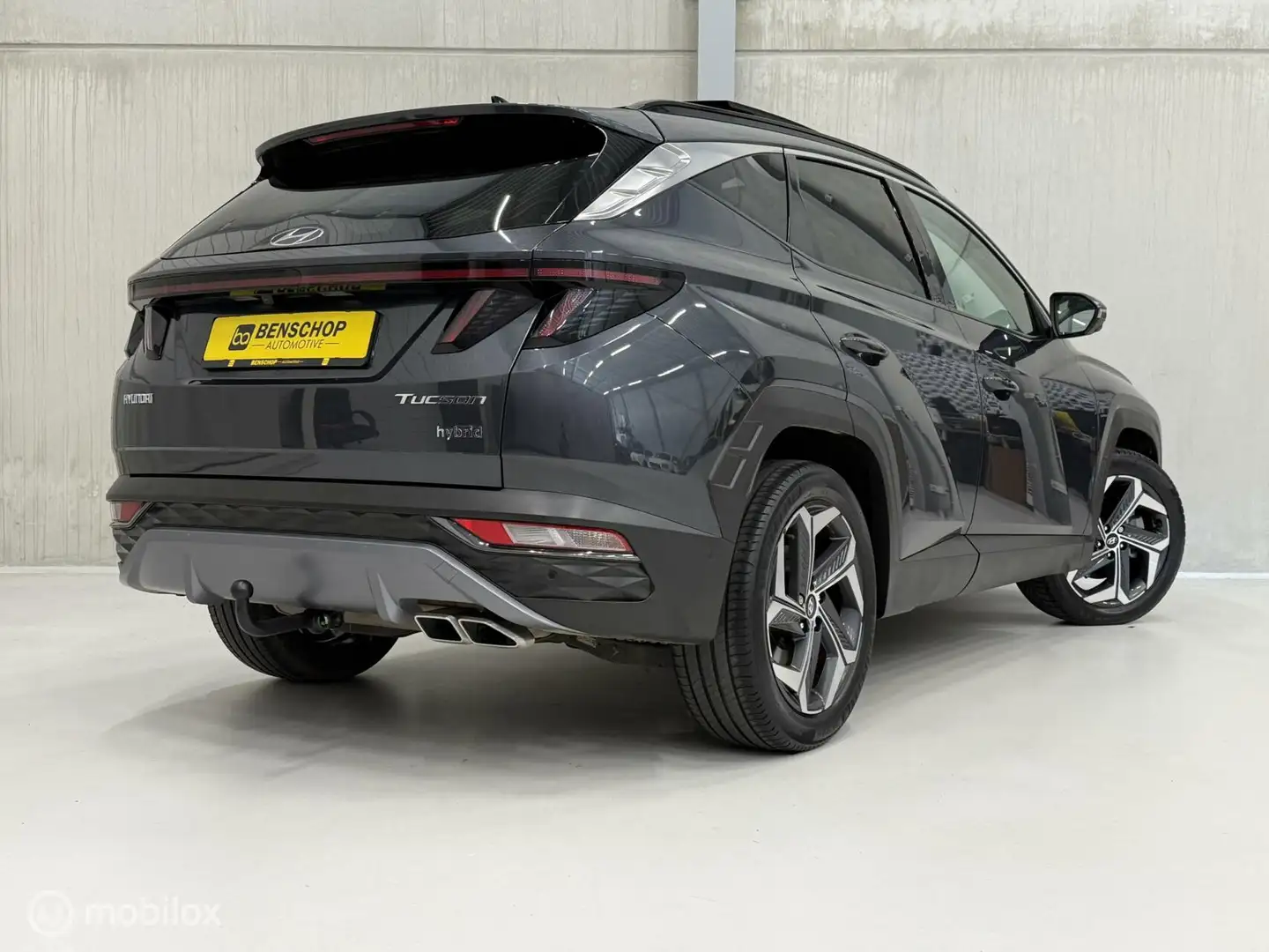 Hyundai TUCSON 1.6 T-GDI HEV Premium Sky Panodak Navi Carplay Cam Blauw - 2