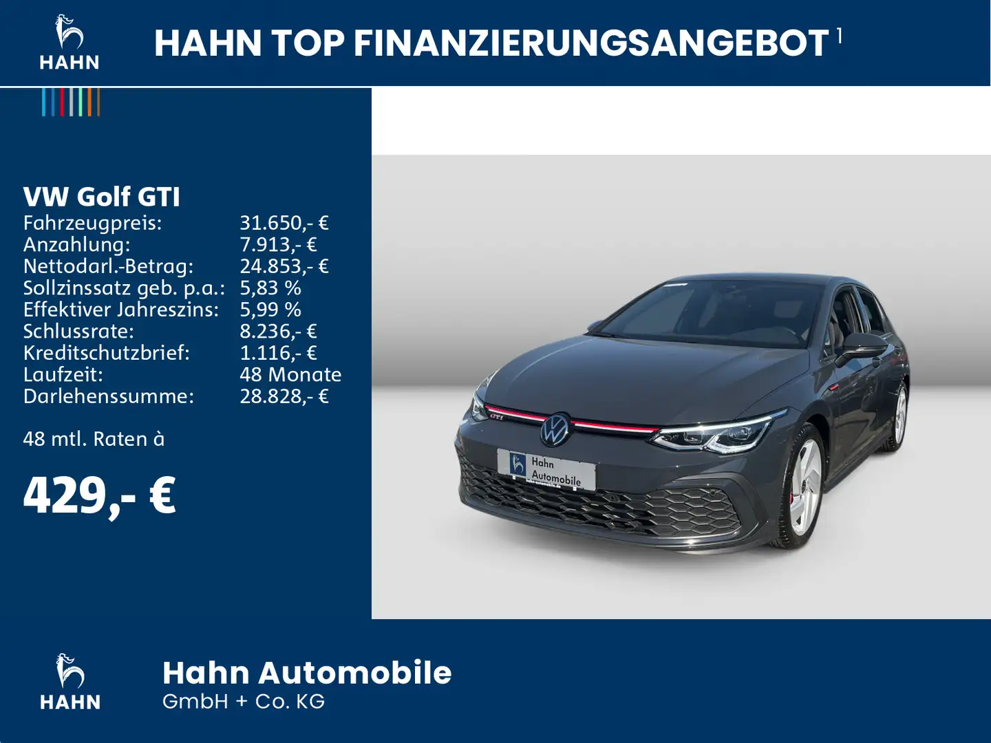 Volkswagen Golf GTI 2.0TSI DSG PDC Sitzh Climatr LED Schwarz - 2